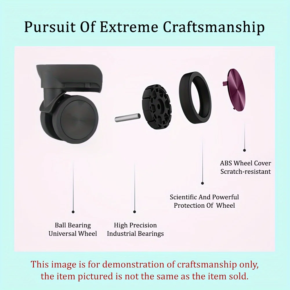 4 قطع عجلات أمتعة لحقائب السفر، عجلات بديلة مقاومة للضغط لحقائب السفر. #6