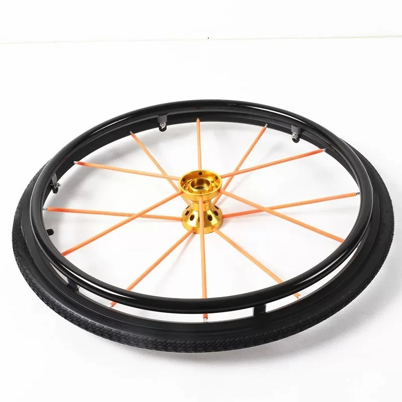 Sports and leisure wheelchair rear wheel manual wheelchair rear wheel assembly quick release wheels 24 inch pneumatic tires