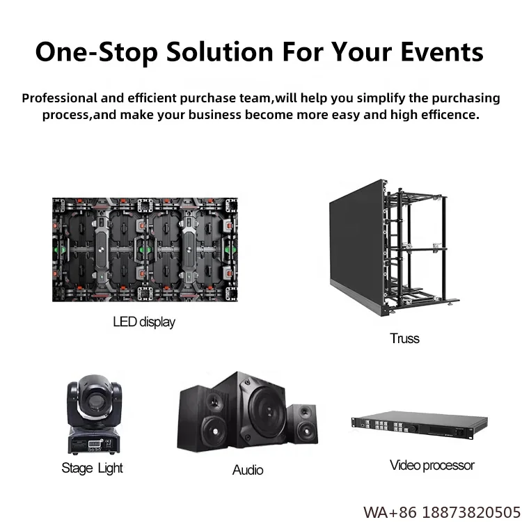 شاشة LED مصنع الصين مقاوم للماء IP65 P3.91 لوحة خارجية للإعلان تأجير شاشة عرض جدار الفيديو