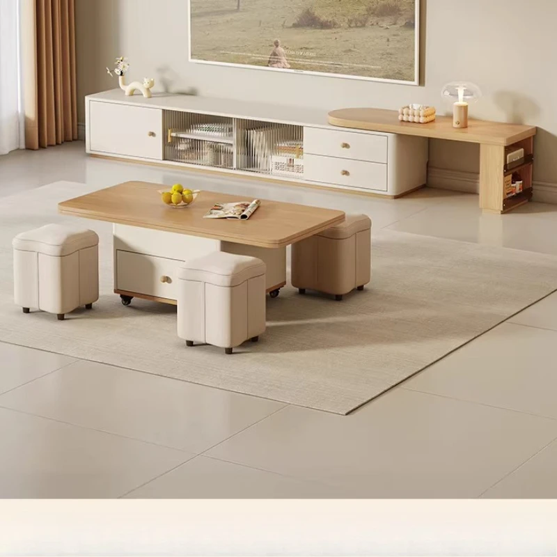 

Floor-standing TV cabinet retractable TV cabinet for home living room