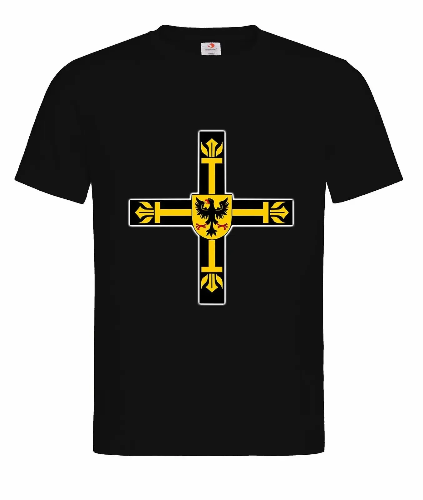 

Teutonic Knights Symbol Cross T-Shirt. Summer Cotton Short Sleeve O-Neck Mens T Shirt New S-3XL