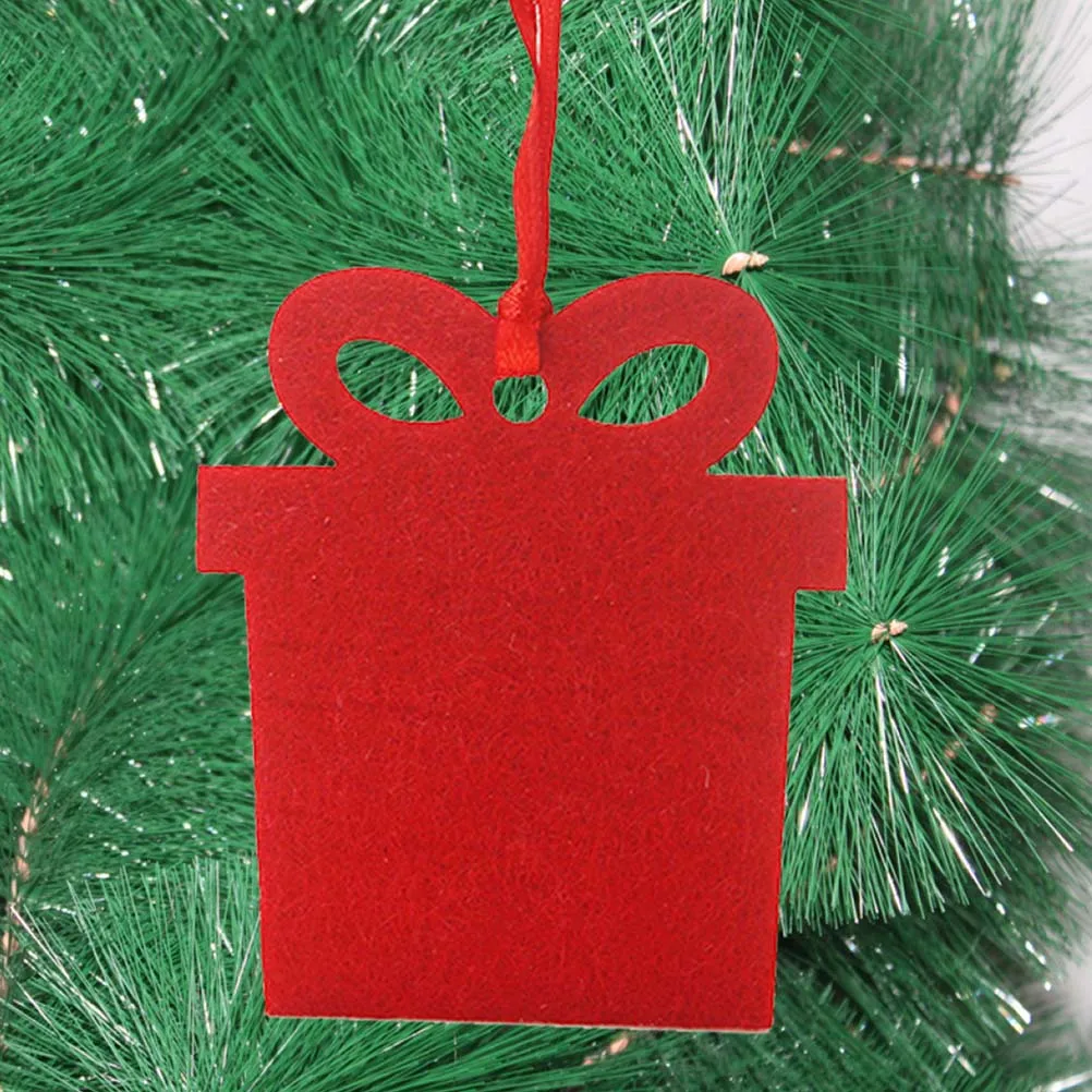 

40pcs Christmas Decoration Hanging Pendant Felt Xmas Ornament For Home Party Festival Room Decor Elk Snowflake Tree