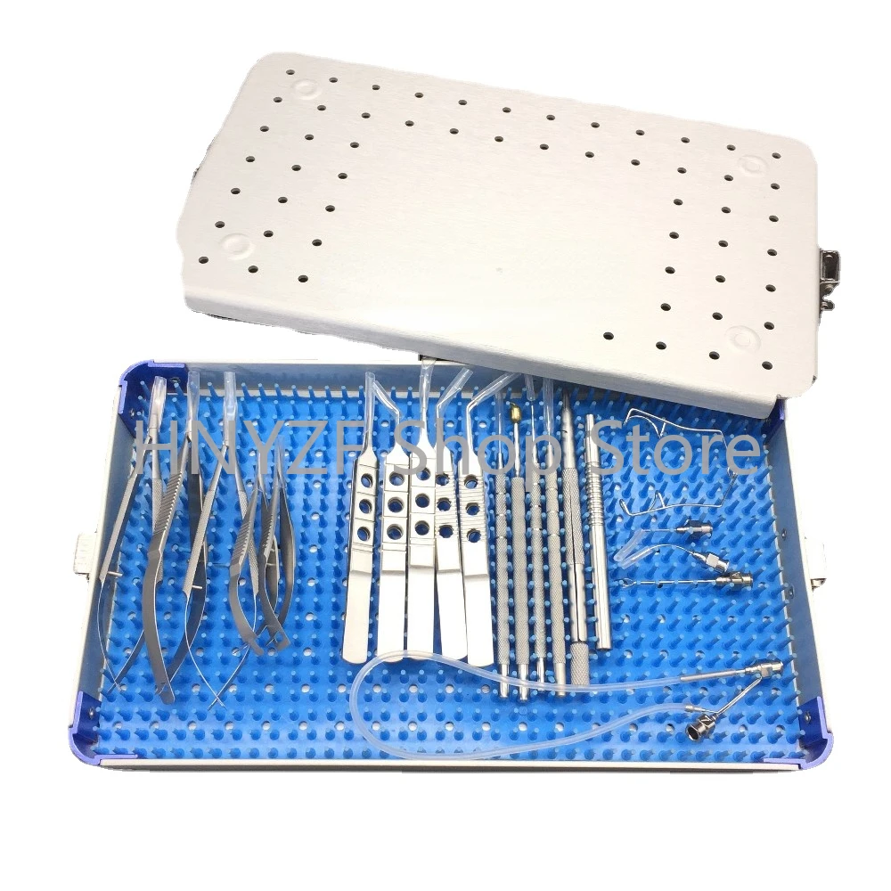 1 Set of Ophthalmic Cataract Minimally Invasive Surgical Instruments with Case Box