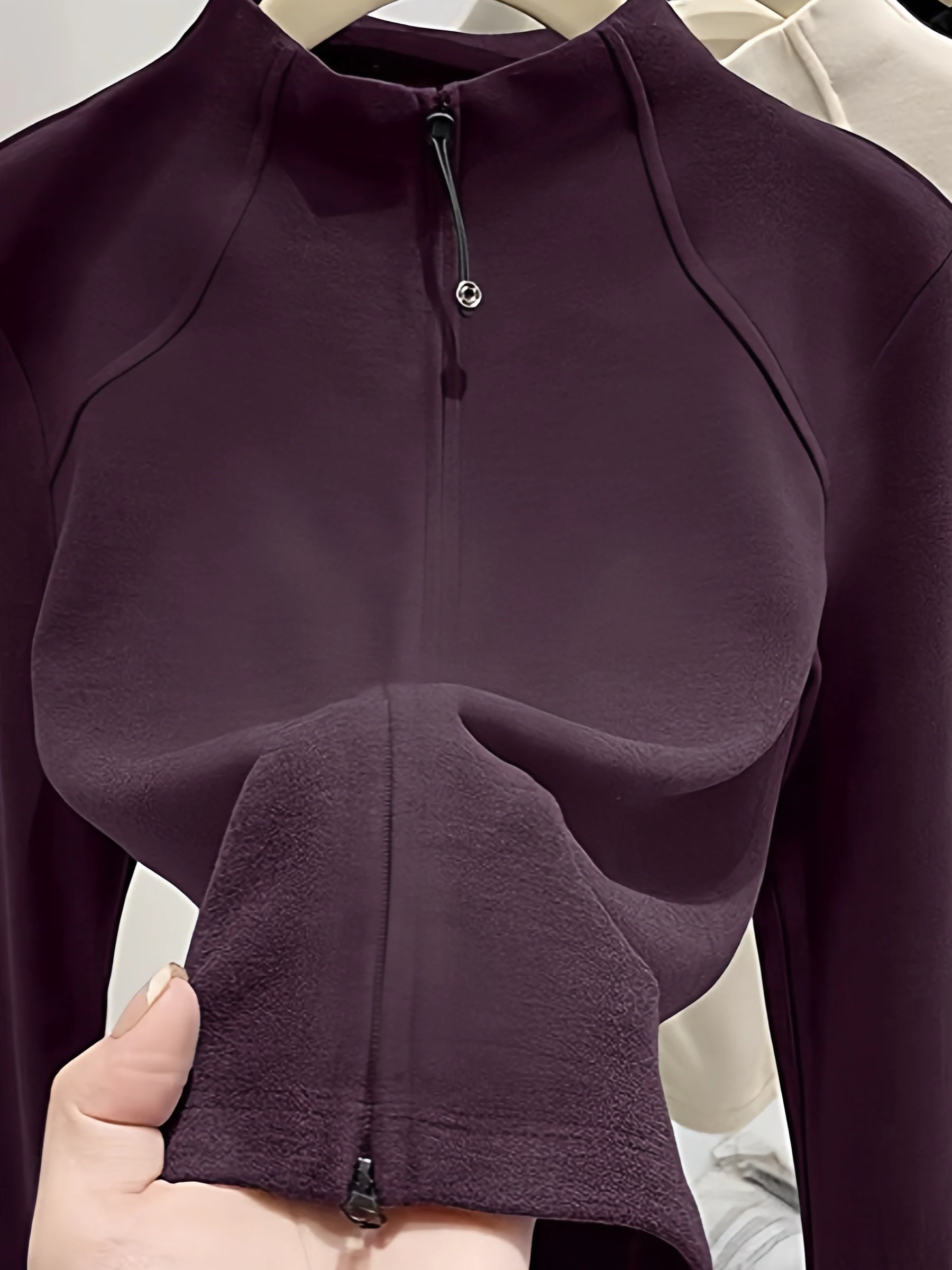 

Ретро-кардиган в американском стиле с воротником-стойкой из немецкого бархата, женская одежда для йоги, приталенный свитшот на молнии с длинным рукавом