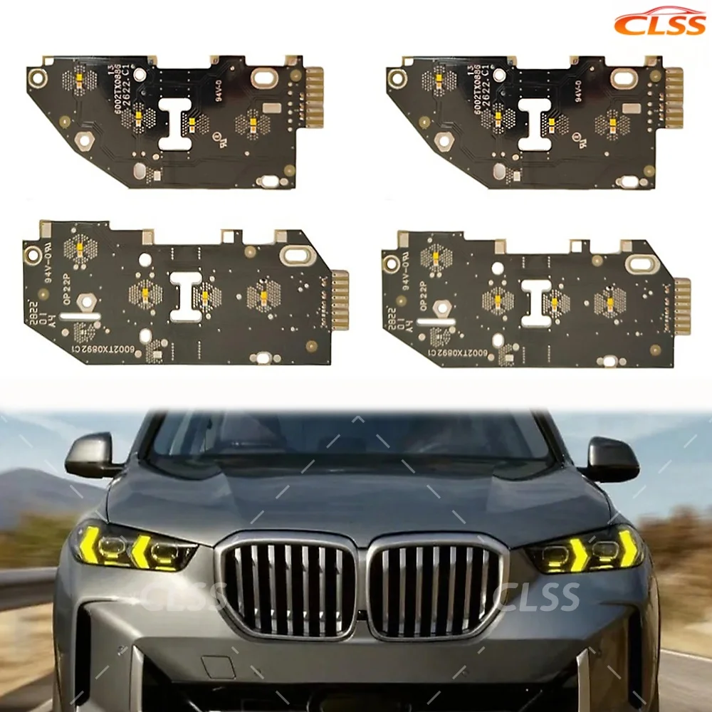 

Yellow Angel Eyes DRL Boards For BMW X5 X6 G05 G06 F95 F96 LCI 2024 2025 Euro LED Headlight Daytime Running Light Amber Blue Red