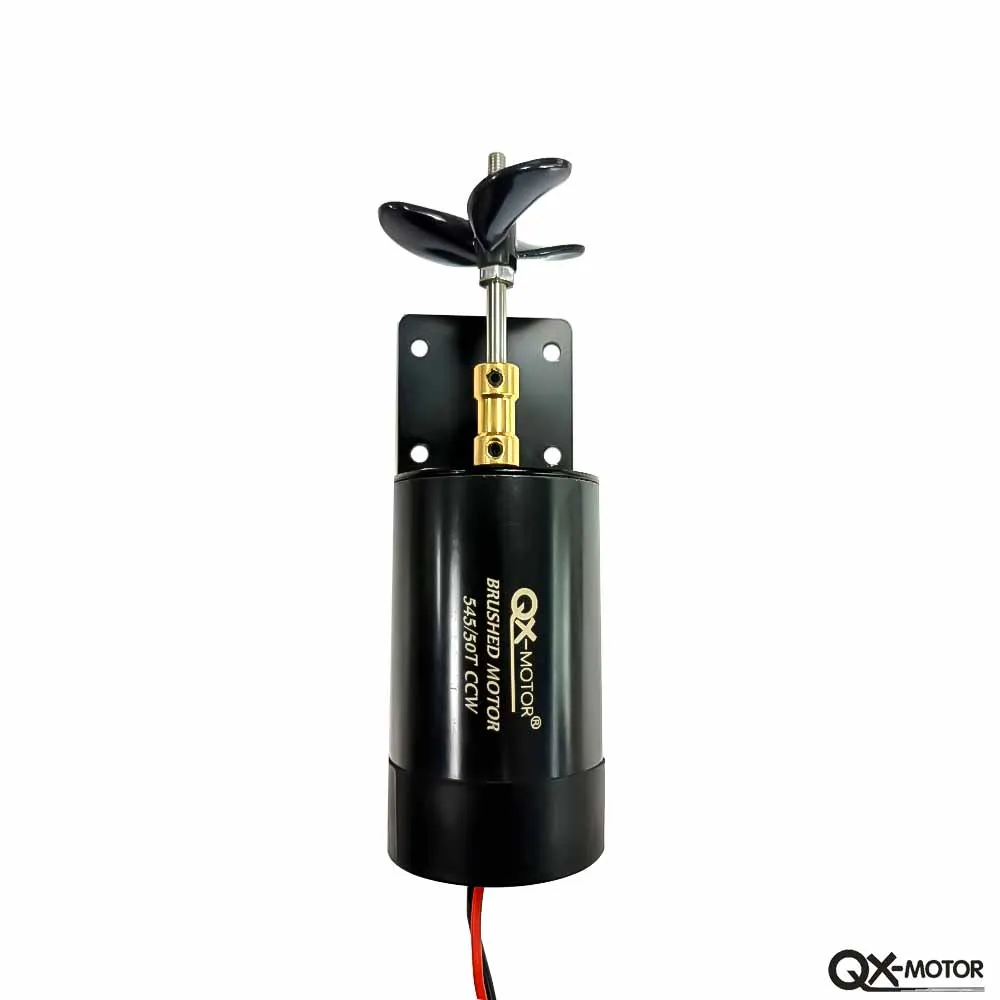 Motor de cepillo 545/50T CW CCW 7,4 V- 14,8 V QX-MOTOR hélice subacuática para no tripulado/enrollado/barco de pato con Control remoto