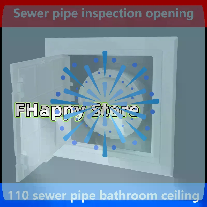 [MA]1pc Access Panel Inspection Hole PVC Access Doors Wall Ceiling White Hatch Cover Universal Plastic Push-Type Inspection Port