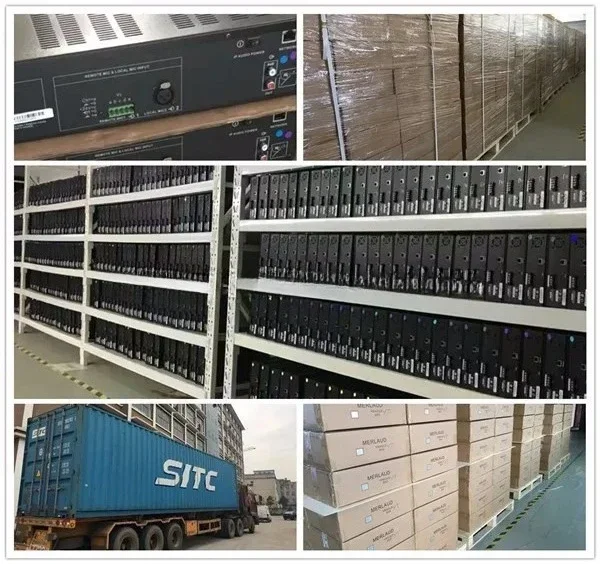 Centro de control de matriz de audio del sistema de megafonía