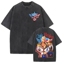 Camiseta gráfica Cody Rhodes The American Nightmare para hombre y mujer, camisetas laadas Vintage a la moda de los años 90, camiseta informal de algodón de gran tamaño