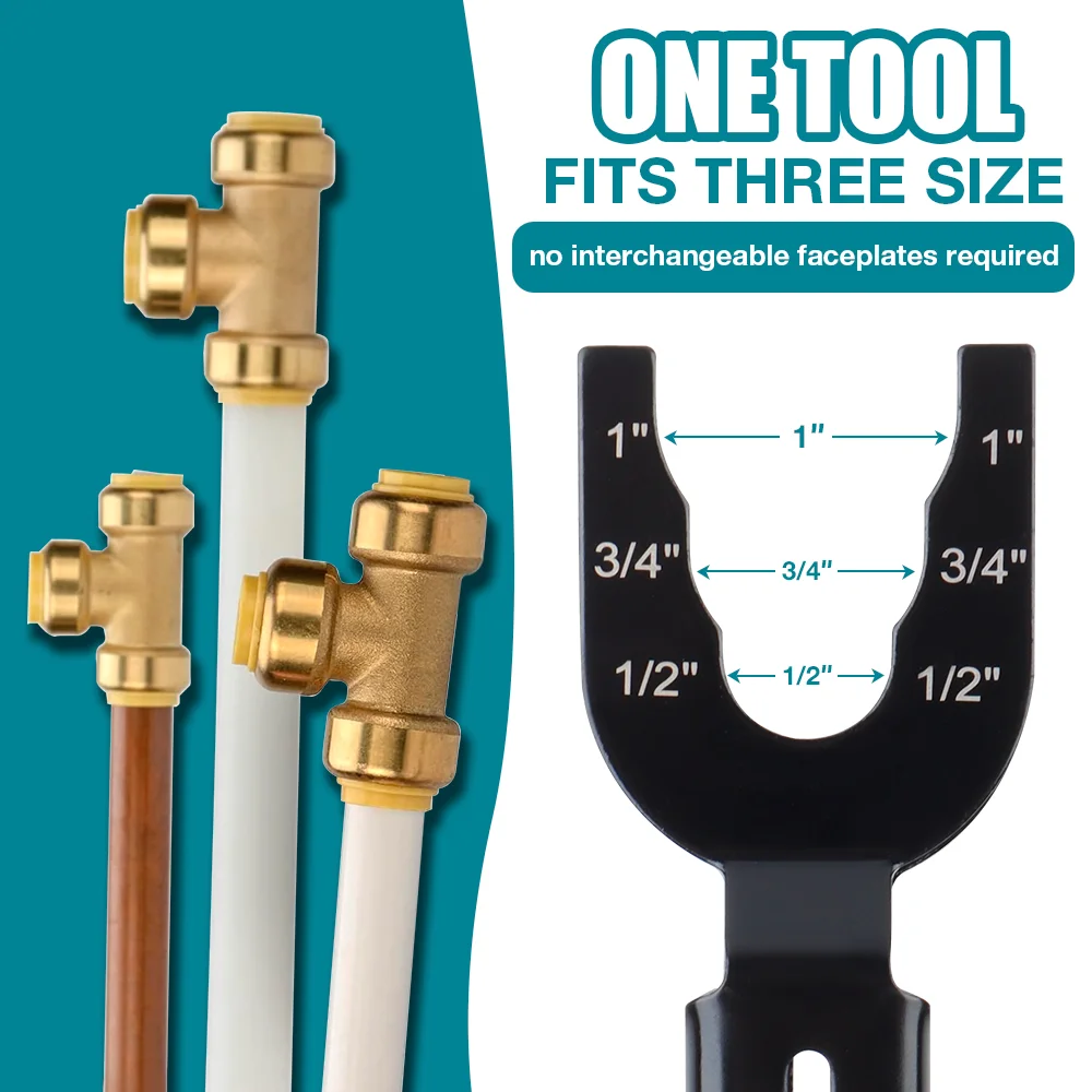 1/2 3/4 1 Inch Water Pipe Installation And Removal Tools, Water Pipe Disconnect Pliers, Suitable For Copper Pipes, Plastic Pipes