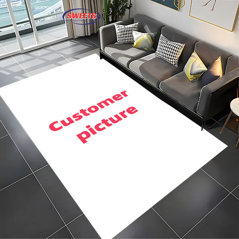 Alfombra Personalizada DIY, Alfombra Impresa en 3D HD para Sala de Estar, Dormitorio, Alfombra Suave para Sofá, Alfombra Antideslizante para Puerta, Alfombra Decorativa Duradera, Regalo