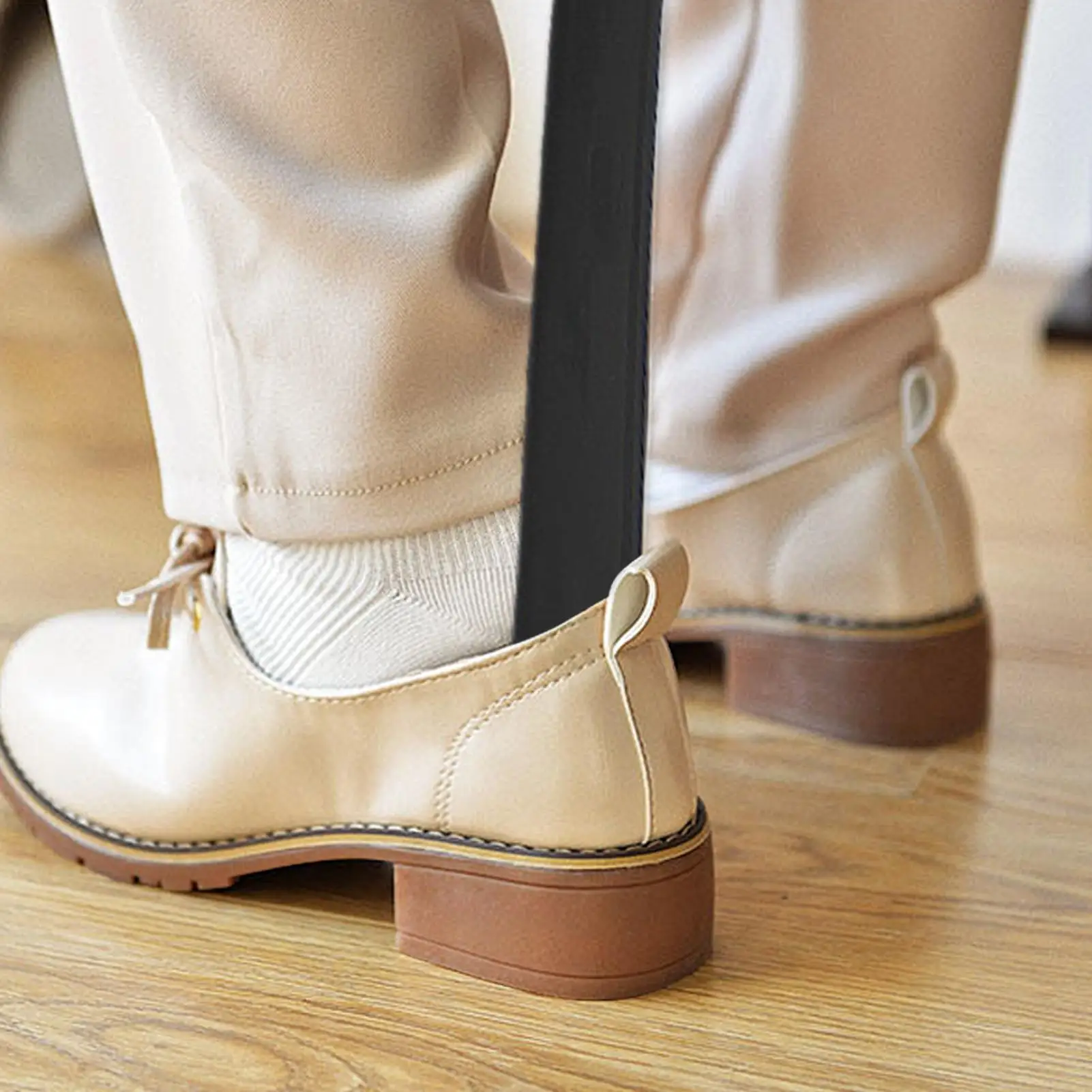 مقبض طويل لبيسة حذاء لكبار السن مرنة اضافية طويلة حذاء ارتداء الأحذية القرن خلع الملابس عصا كسول ارتداء مساعد التمهيد رافع الحذاء