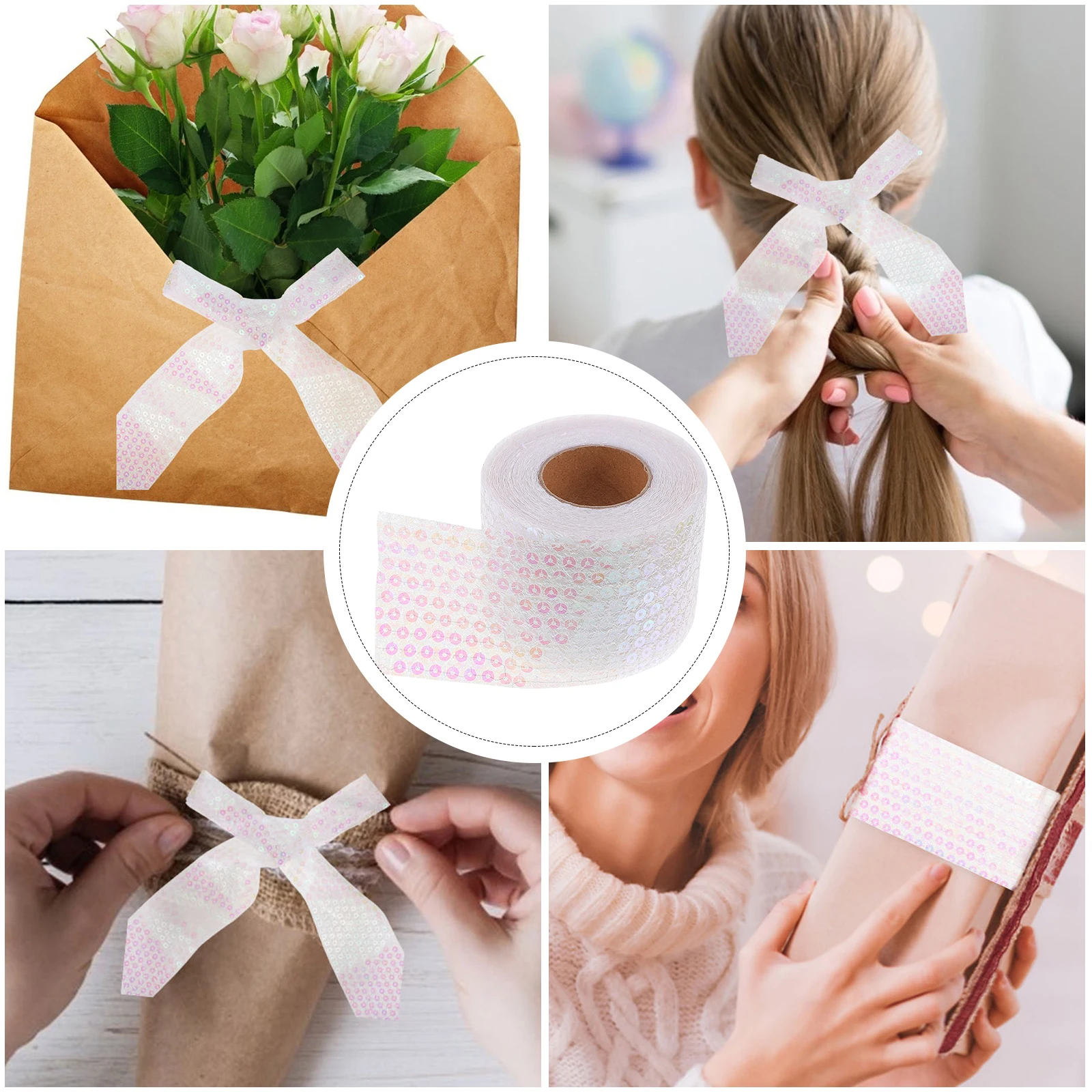 

Bows Ribbon Decoration Clothing Accessories Tie White Polyester Ribbons Bride Christmas Gifts DIY Crafts Home Garden Flowers