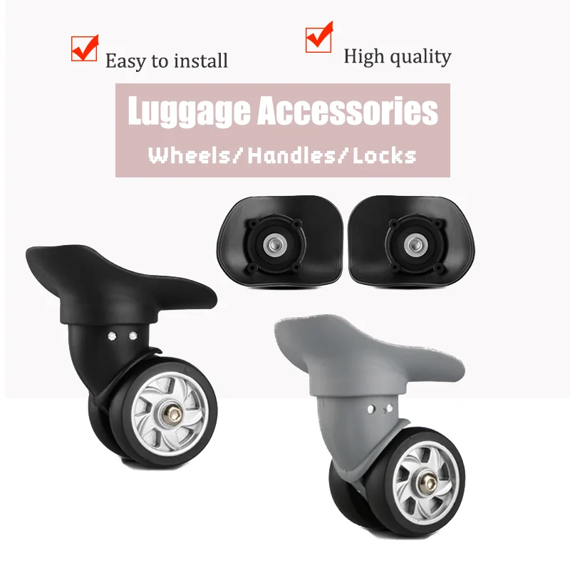 Universa W027 Replacement Luggage Wheels 360 Degree Swivel Silent Spinner Casters