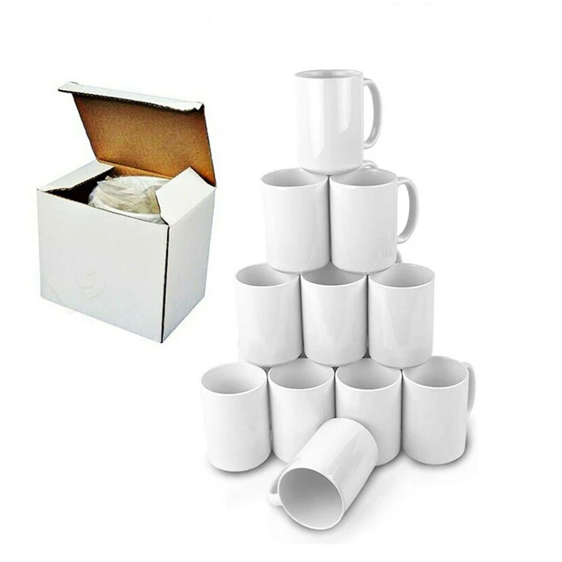 

high quality sublimation coffee mug with spoon blank mug sublimation