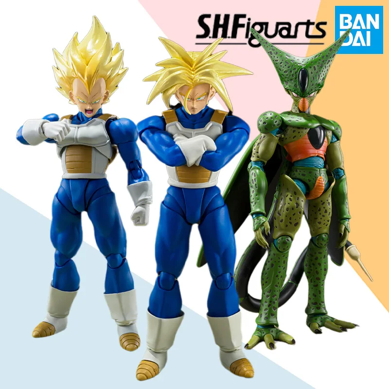 

In Stock Bandai Original SHF Dragon Ball Z SUPER SAIYAN Trunks Hidden Superpower Anime Action Figure Finished Model Kit Toy Gift