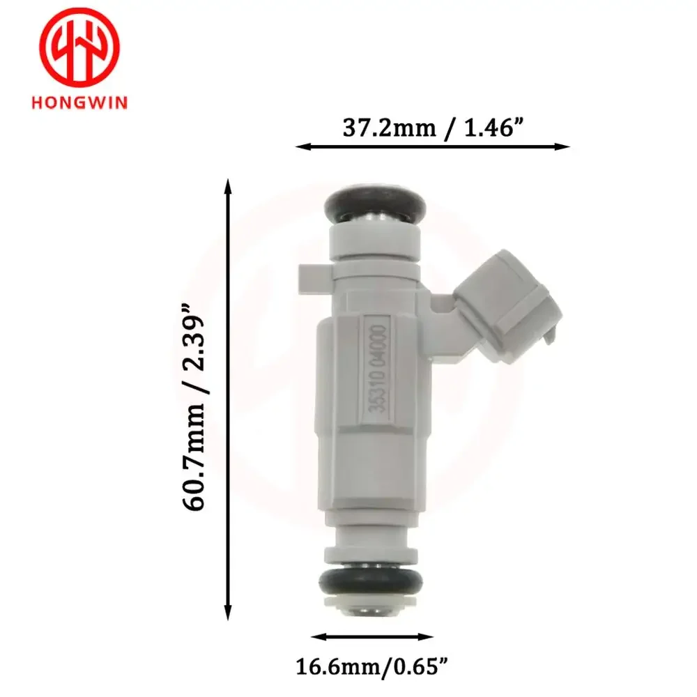 4pcs Fuel Injector Nozzle 35310-04000 For Hyundai I10 I20 PBT BJ13 G4LA 1.2L L4 Kia Picanto Mk2 1.0L VR7 1.0 TA 3531004000