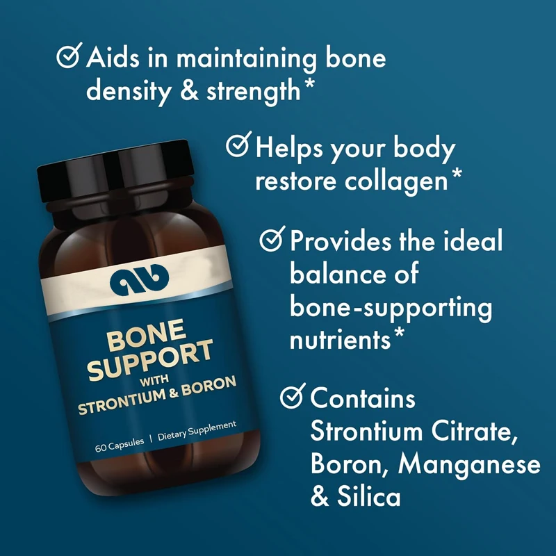 Bone support containing tungsten and boron, dietary supplement for bone and joint comfort, non GMO-60 pills