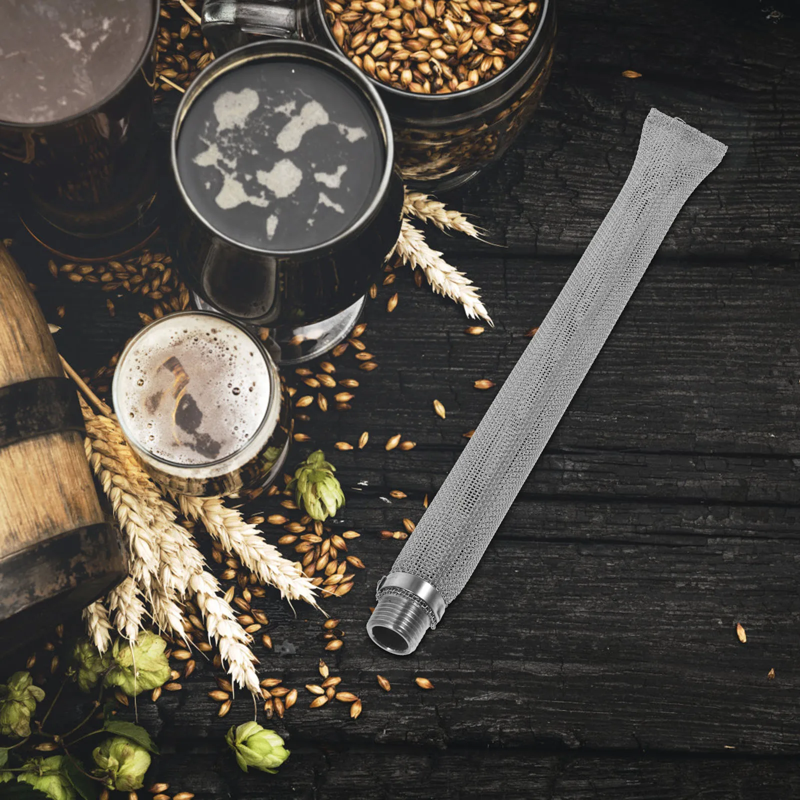 

Stainless Steel Hop For Beer Brewing Wine Making Tool Portable Brew Tube Supply Mesh Strainer Wine Mesh Strainer Filter