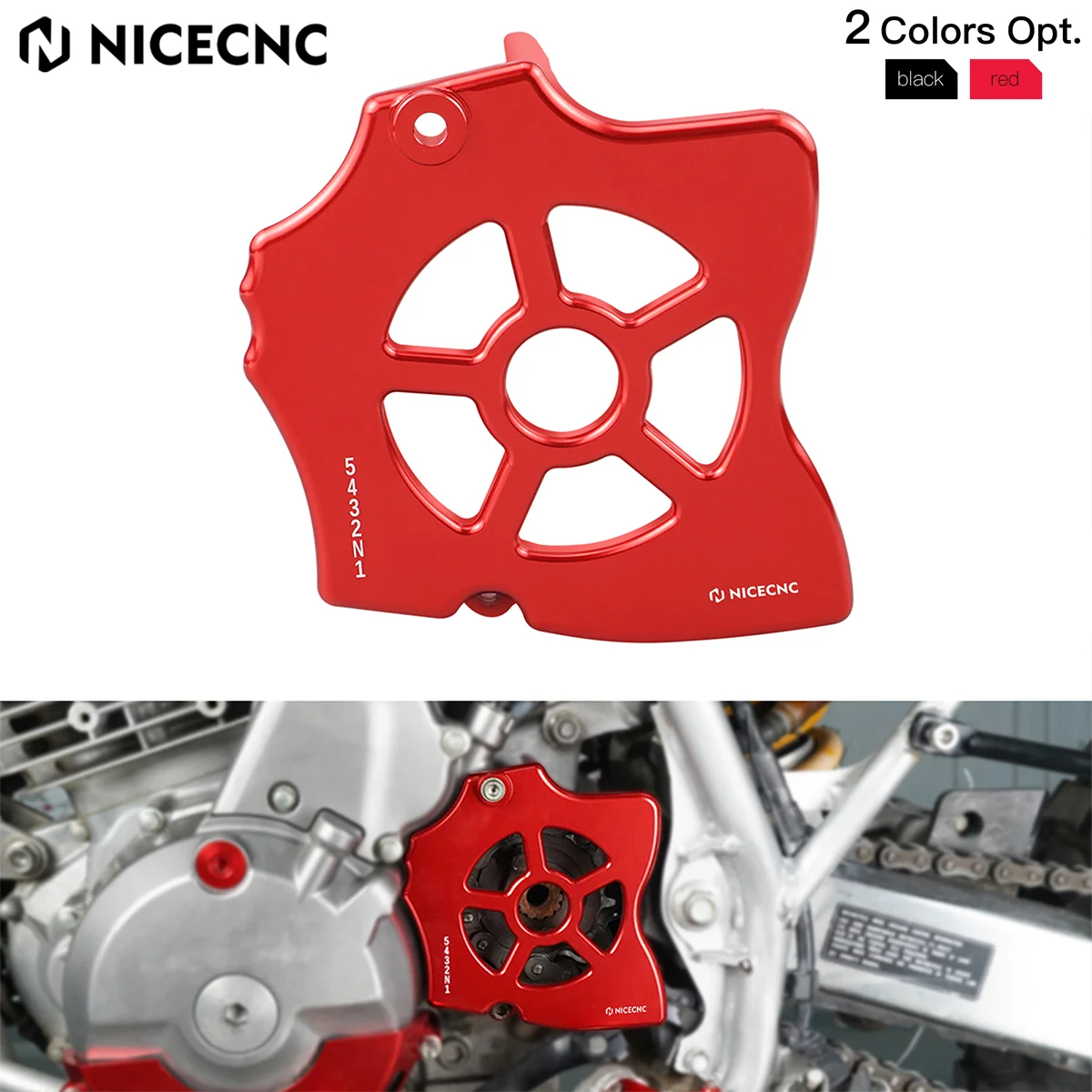 

NICECNC Motorcycle 15 Teeth Front Sprocket Cover Guard Aluminum Protector For Honda XR650L XR 650L 1993-2024 2023 2022 2021 2020