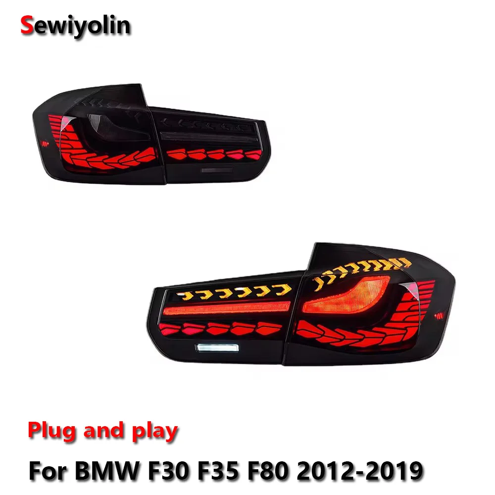 

Автомобильные светодиодные задние фонари, аксессуары для BMW F30 F35 F80 2012-2019, автоматический задний противотуманный фонарь DRL, стоп-сигнал поворота Plug and Play