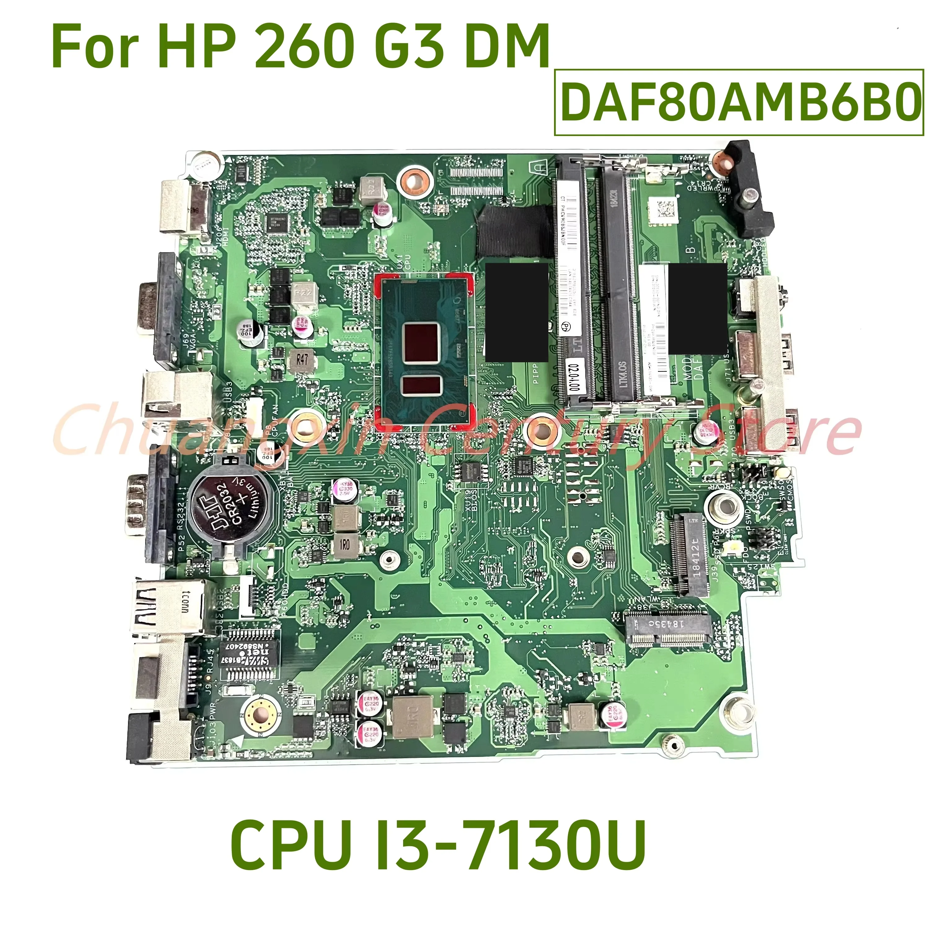 

L37693-001 For HP 260 G3 DM laptop motherboard DAF80AMB6B0 with CPU I3-7130U 100% Tested Fully Work