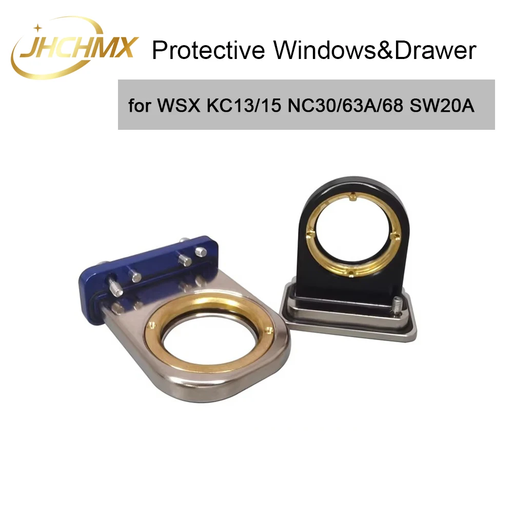 JHCHMX WSX Original Laser Protective Lens 25.4*4 30*2 30*5 37*7 Protective Windows Drawer For KC15 NC30 NC60 Head Parts
