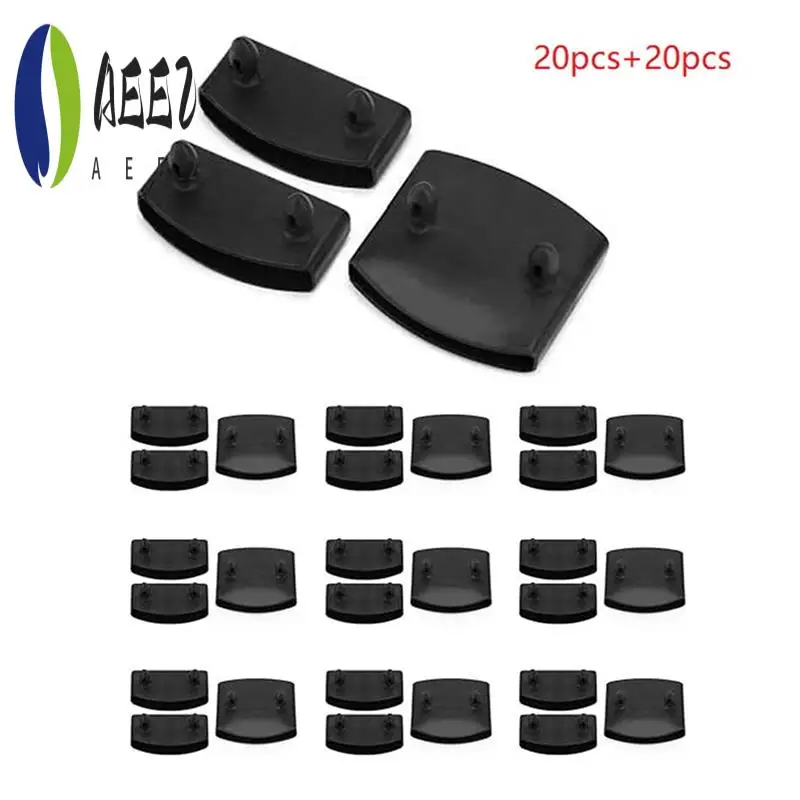 AEE2-40Piece Accessorio per mobili Supporti per tappi terminali a doghe per letto in plastica per il fissaggio di doghe in legno Telaio scheletro per letto