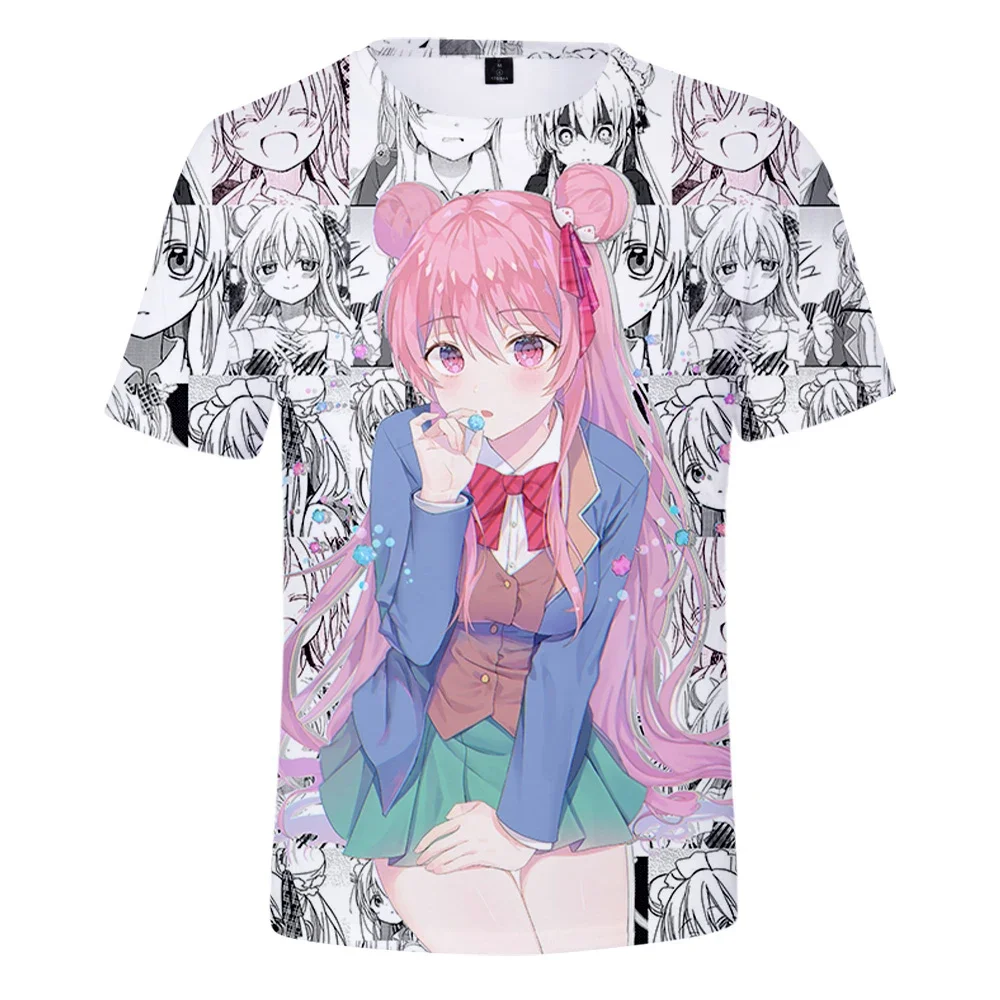 2022 Happy Sugar Life Anime T-shirts Women Men 3D Crewneck Tshirts Summer Casual Fashion Tees