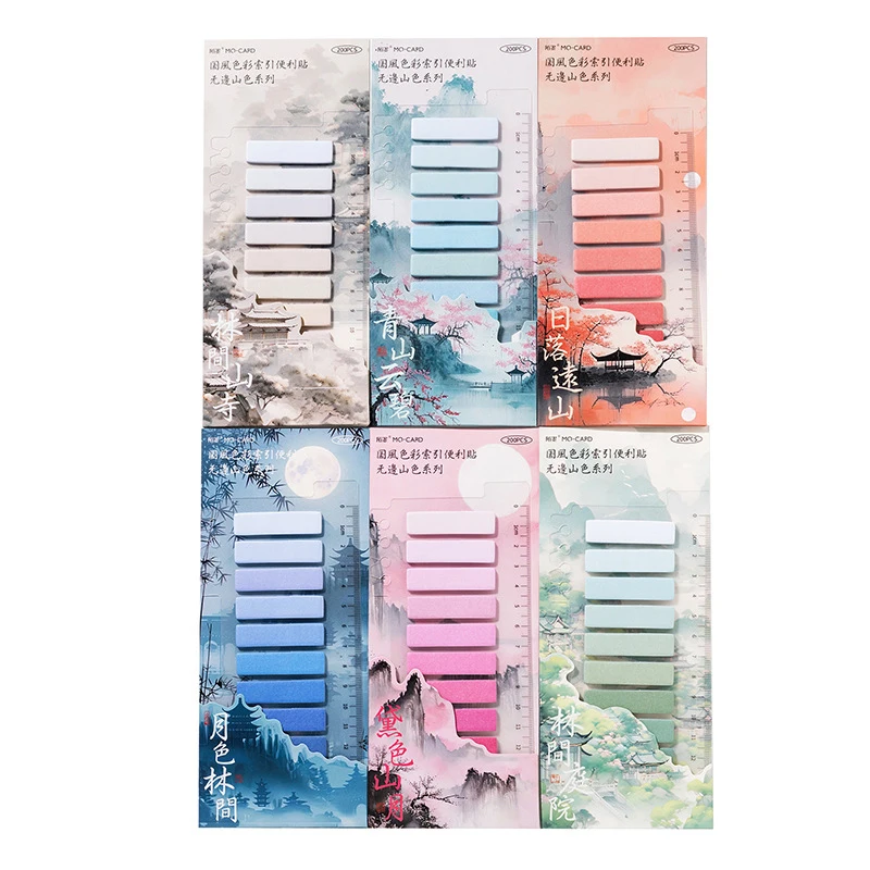 200Pc Index Tabs Self Adhesive Page Markers Transparent Waterproof Sticky Notes Classify Files Flags Posted Planner Stickers