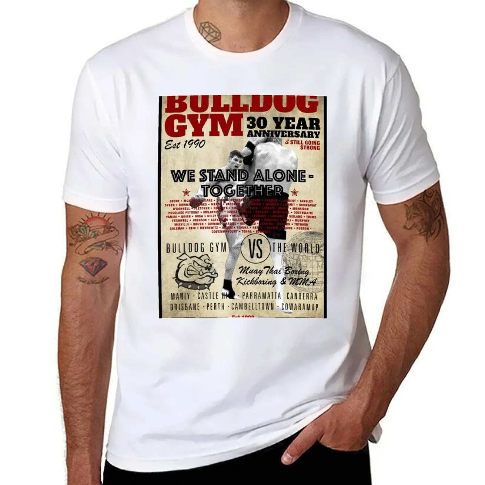 

Bulldog Gym 30 years T-Shirt t shirts cotton 100% man t shirt designer T-Shirt