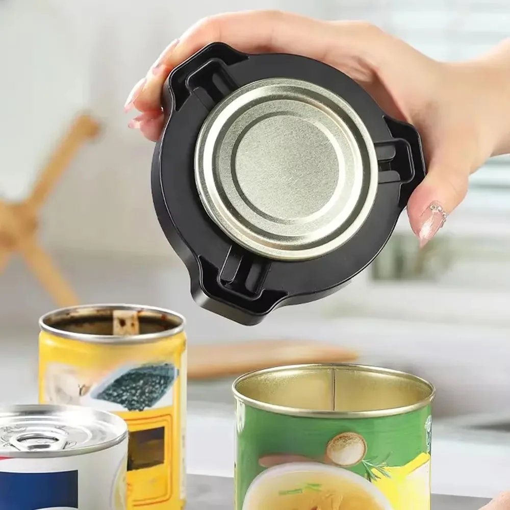

Manual Screw Can Opener Magnetic Rotating Design Bottle Lid Open Device Labor-Saving Jar Lid Opening Tool Weak Hand