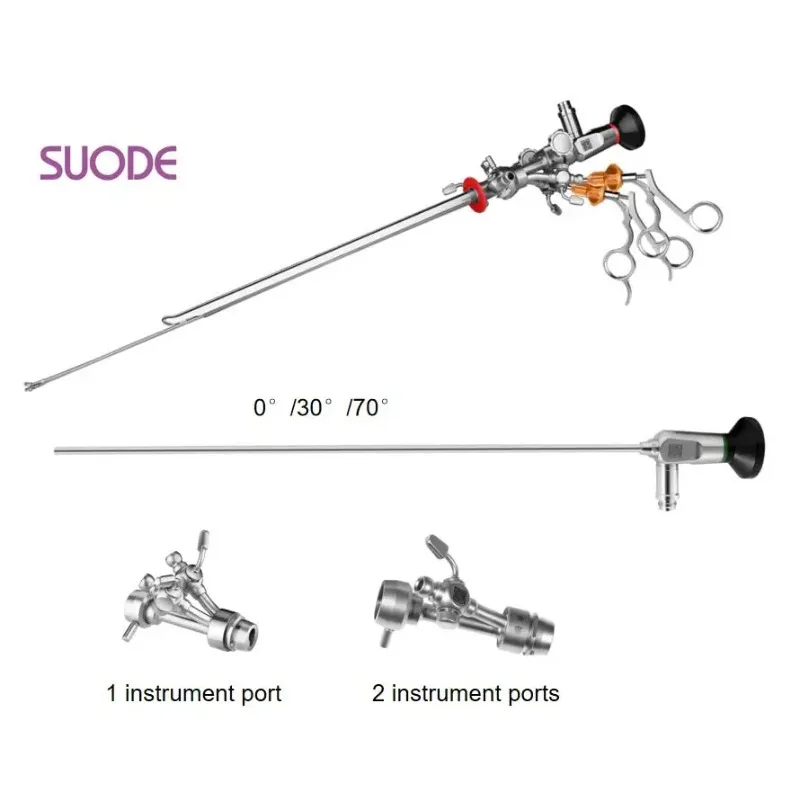 SUODE wholesale urology cystoscopy set rigid cystoscope 4mm telescope and sheath optic lens