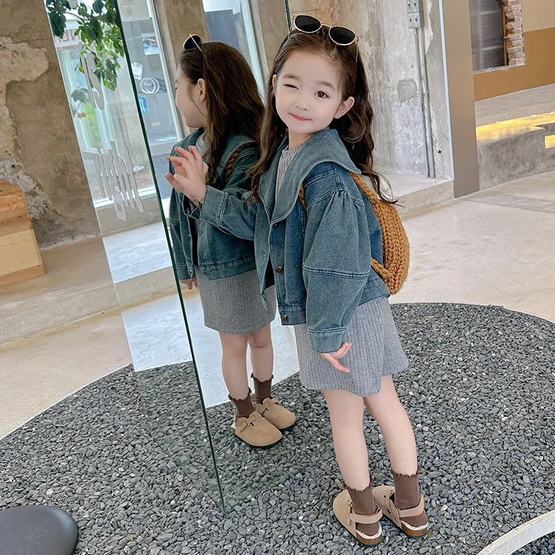 Girls' Autumn Outfit Set2026New stylish and fashionable children's dress for girls, two-piece set for spring and autumn