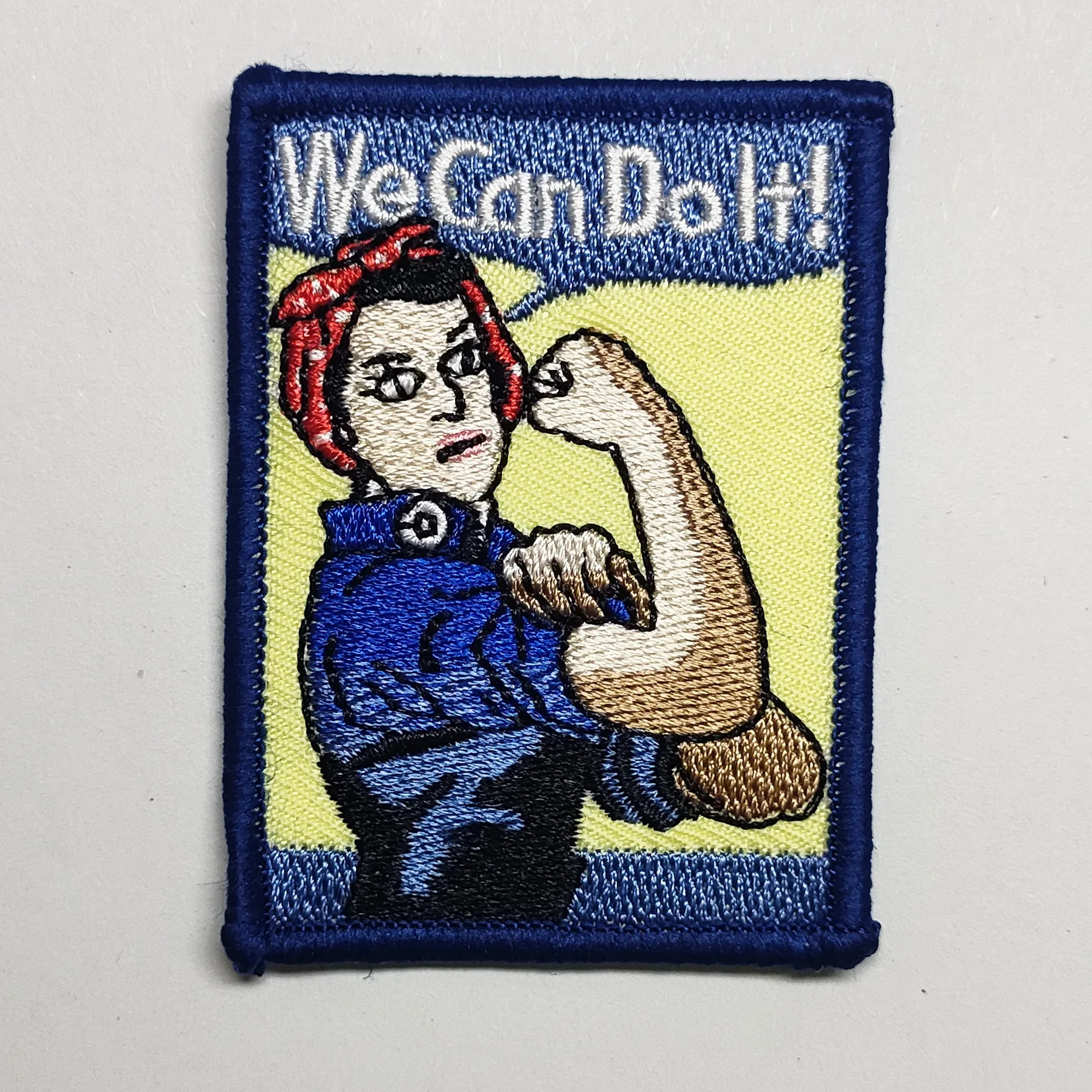 Hot! Rosie the Riveter Patch - We Can Do It, WW2, World War  (Iron on)  (≈  4.5-6 cm)