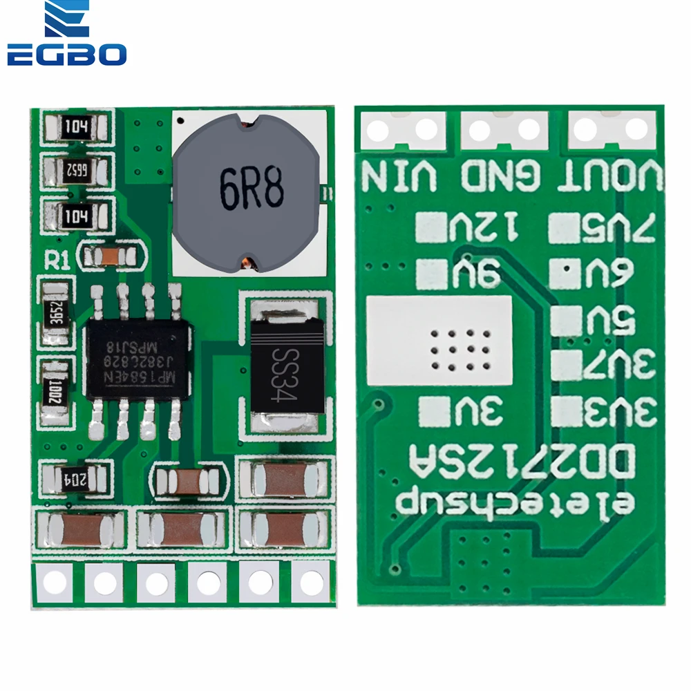 1 ~ 10 قطعة 3.5A DC-DC وحدة محول باك تنحى الجهد المنظم مجلس 4.5 فولت-27 فولت إلى 3 فولت 3.3 فولت 3.7 فولت 5 فولت 6 فولت 7.5 9 فولت 12 فولت DD2712sa
