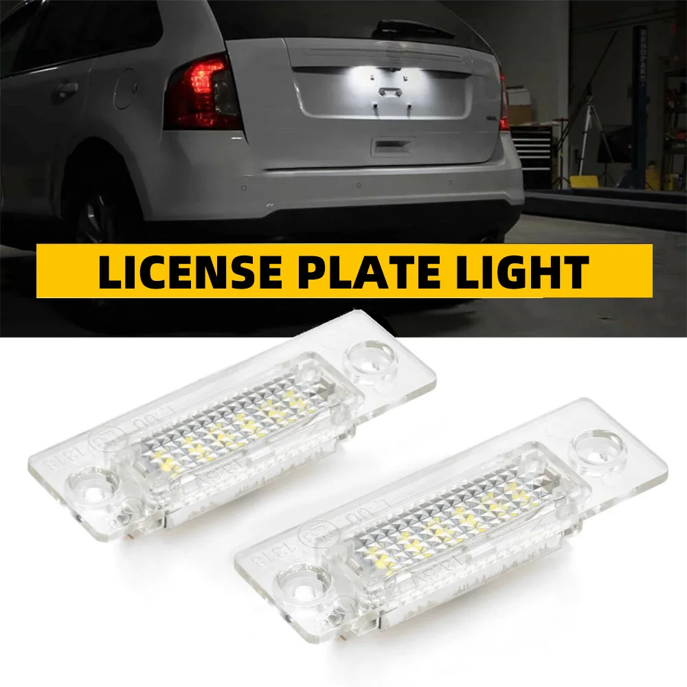 

2Pcs LED License Plate Light For VW Golf Jetta Caddy MK3 Passat Touran T5 Trasportatore Skoda Superb Bright Number License Lamp