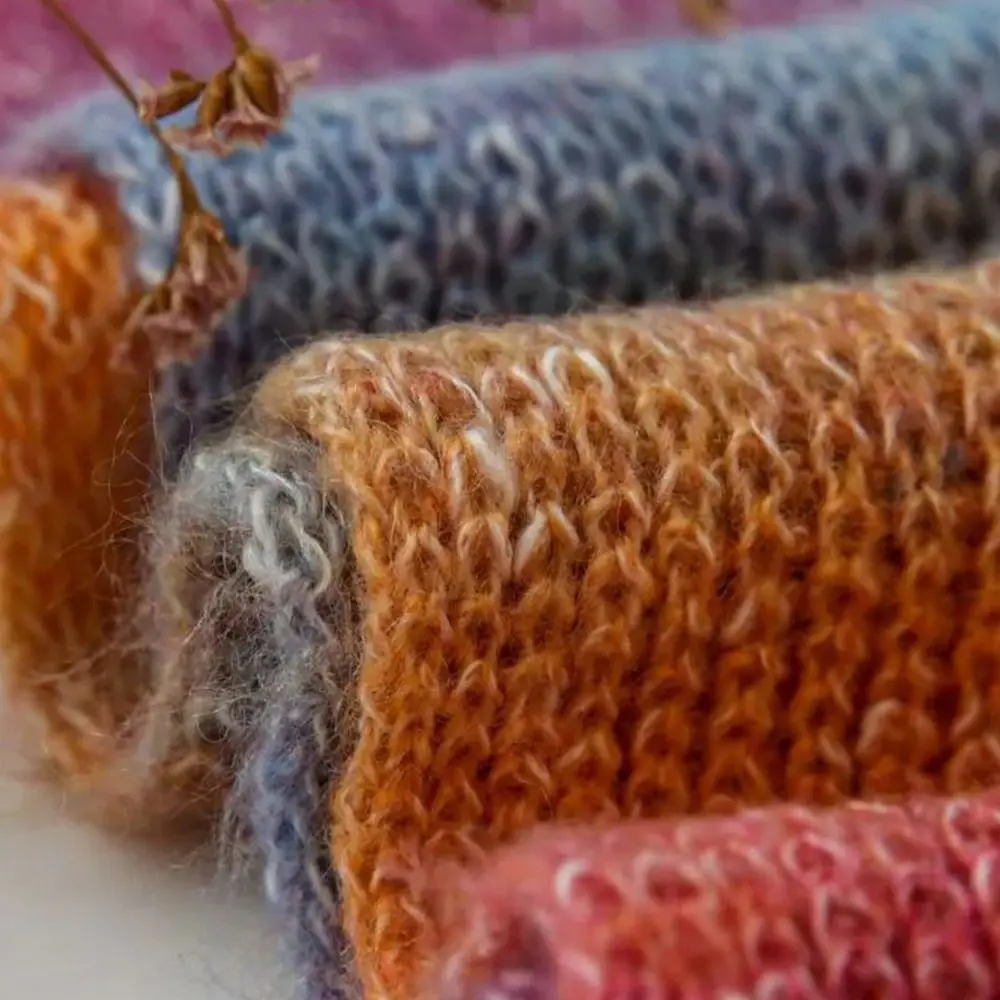 250 м Радужная мохеровая пряжа для вязания крючком, модная весенне-летняя юбка, кружевная градиентная цветная пряжа для торта, ручная работа, мягкая пряжа для рукоделия