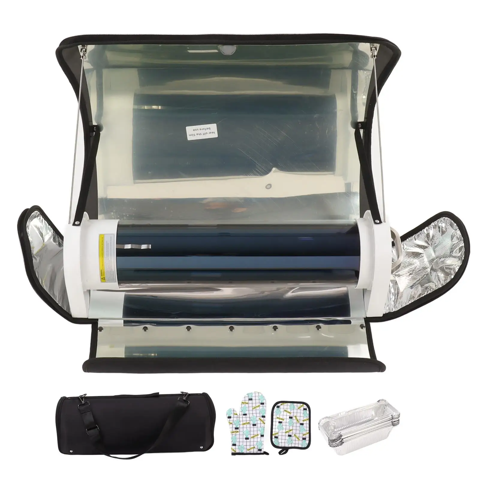

Solar BBQ Grill 4.5L Portable Solar Cooker Kit Outdoor Grill Oven with Case for Camping and Picnic