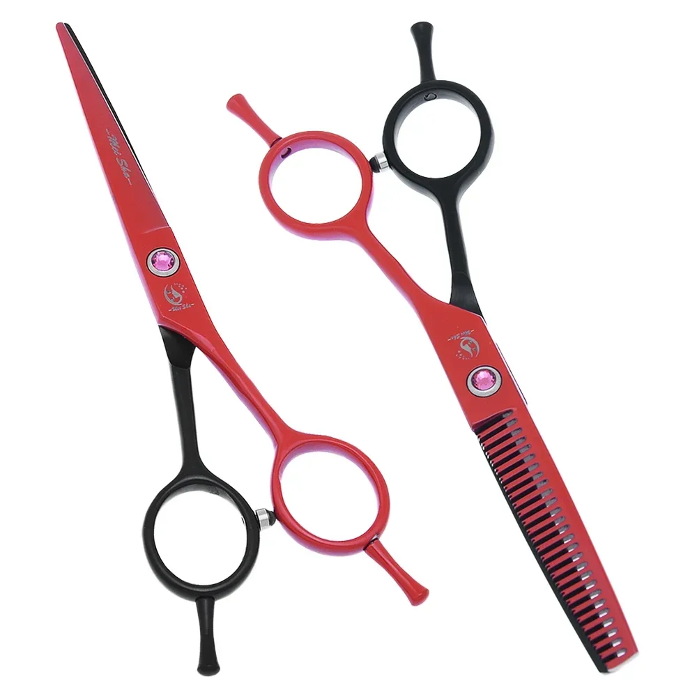 

Meisha 5.5 inch High Quality Barber Scissors Hair Salon Shears Professional Paint Hairdressng Cuutting Thinning Scissors A0055A