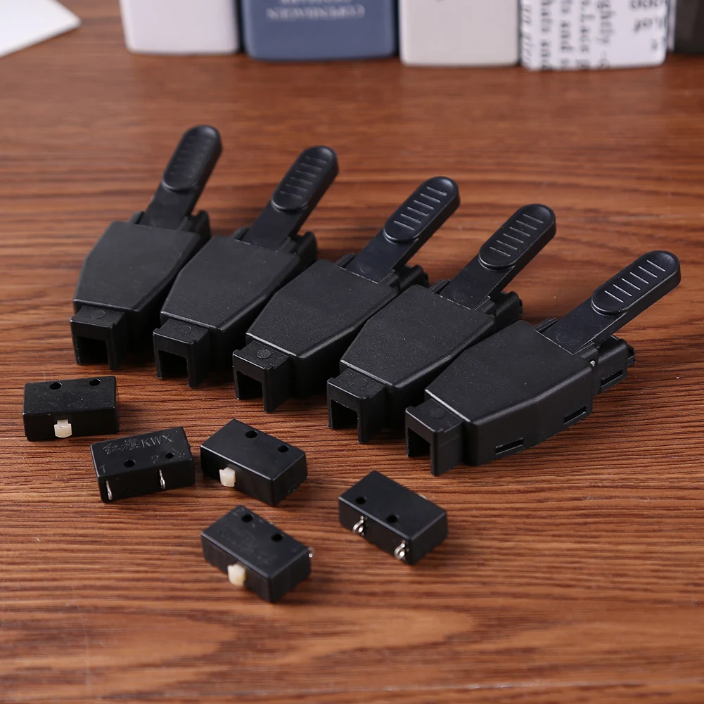 5Set Switch Trigger Micro Switch Metal Plastic Torch Switch Trigger Shell w/Micro Switch for TIG Argon Arc Welding