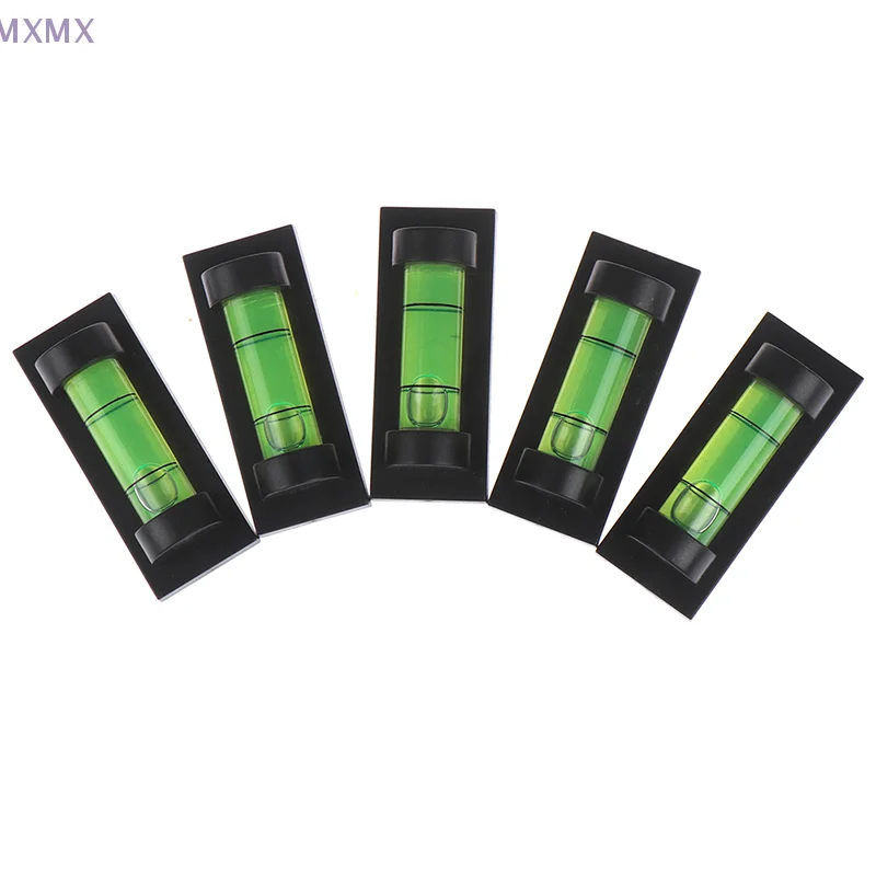 1/4Pcs Magnet Plastic Level Indicator Mini Bubble Leveler For Photo Frame Desk Daily Leveling Analysis Instruments