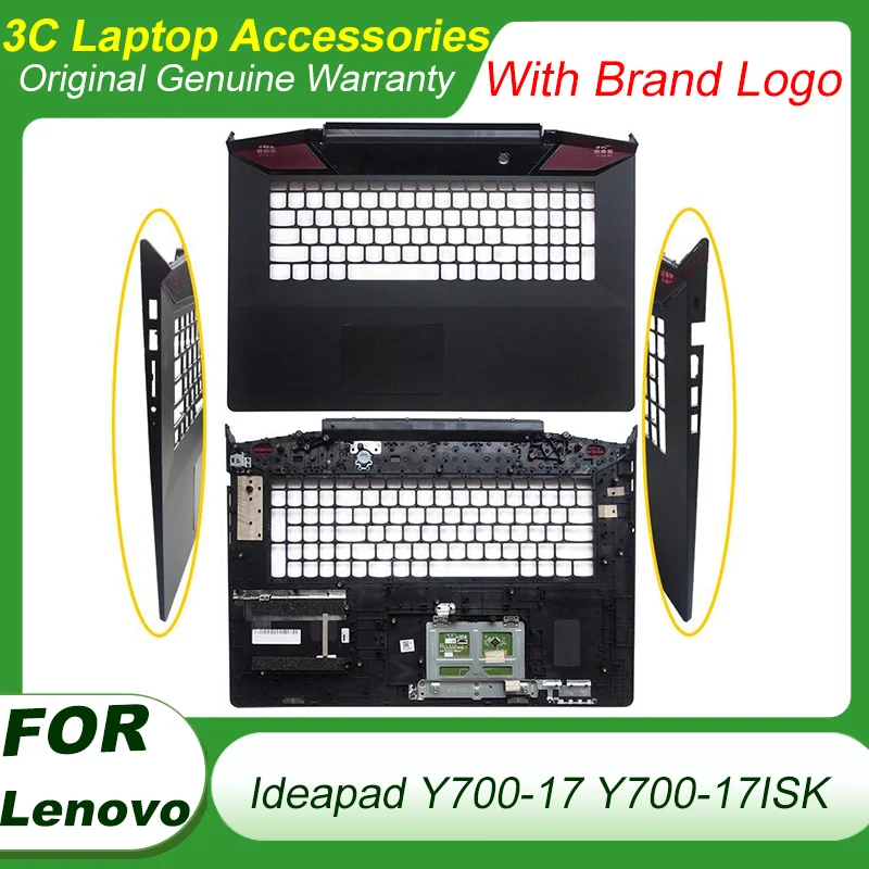 Original New For Lenovo Ideapad Y700-17 Y700-17ISK TOP COVER Palmrest Upper Case +Touchpad AP0ZH000400 Replacement Parts