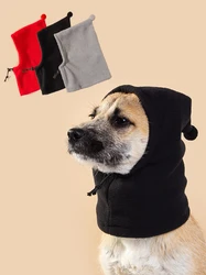 Winter Hat For Dogs Pet Hat Adjustable Drawstring Design for Windproof Comfort Warmth Polar Fleece Hat Winter Dog accessories