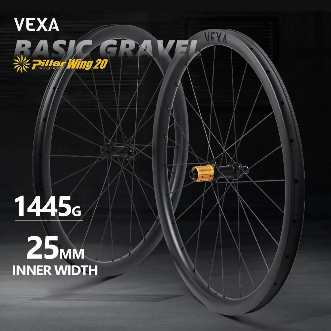 

VEXA Basic Gravel Road Bicycle 700C Carbon Fiber Wheelset Ratchet 36T Hub CHIPRO Steel Bearing 35/40/45mm Depth