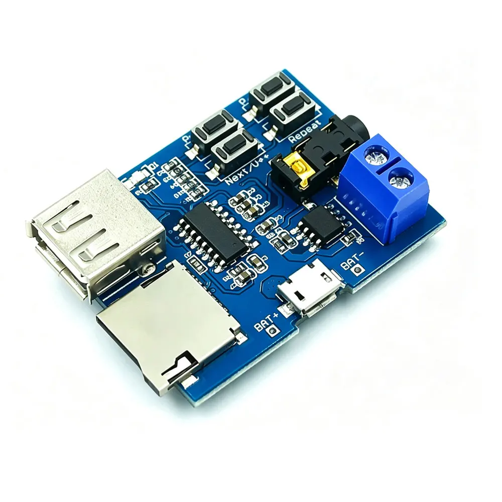 TF card U disk MP3 Format decoder board module amplifier decoding audio Player