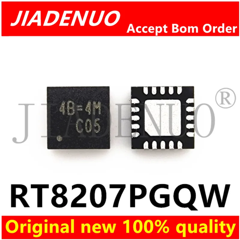 (5-10pcs)100% Original New RT8207PGQW RT8207P 4B=2B 4B=1E 4B= QFN20 Chipset