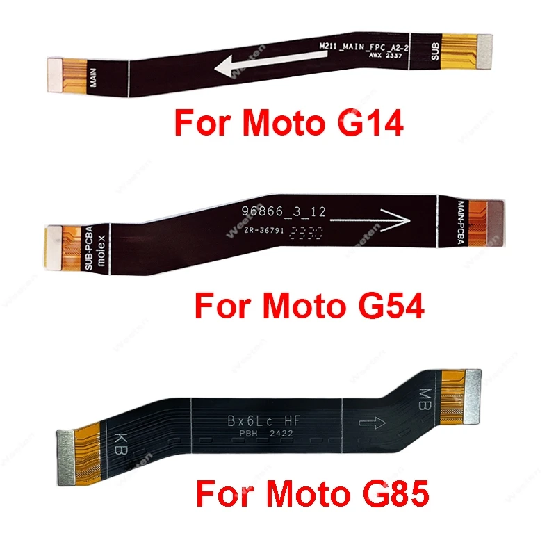 Taśma Flex LCD Płyty Głównej Do Motorola MOTO G14 G34 G54 G75 G84 G85 XT2427-3 PAYF0010IN XT2343-1 Kabel Flex Płyty Głównej LCD