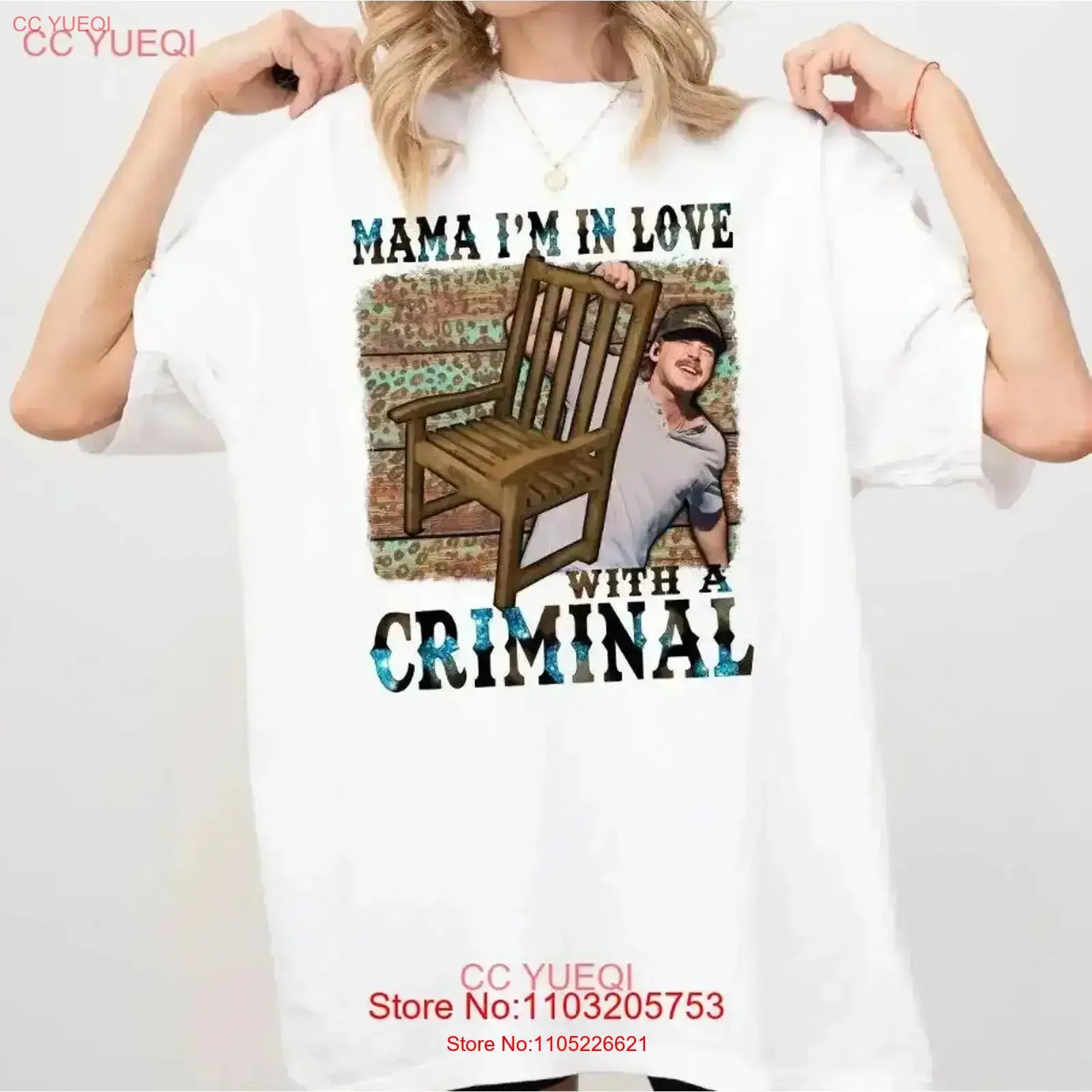 Morgan MugshoT T Shirt Mama I'M In Love Wallen Country Music vintage Washed graphic Top For Everyday Wear Breathable vintage