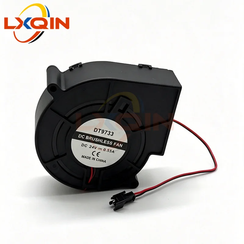 LXQIN 2pcs 24V 0.55A Printer Suction Fan DC Fan for Gongzheng Allwin Xuli Large Format Printer Brushless Paper Suction Blower